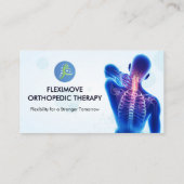 kliniek voor orthopedische therapie | Modern wit Visitekaartje (Achterkant)