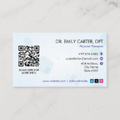 kliniek voor orthopedische therapie | Modern wit Visitekaartje (Voorkant)