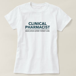 Klinisch Apotheker Medicatie Expert Patiëntenzorg T-shirt