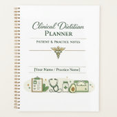 Klinisch diëtist planner patiënt & praktijknotitie (Voorkant)