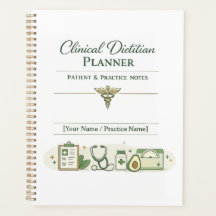 Klinisch diëtist planner patiënt & praktijknotitie