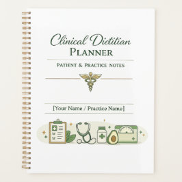 Klinisch diëtist planner patiënt & praktijknotitie