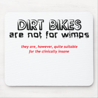 Klinisch Krankzinnig - de Motocross van de Fiets Muismat