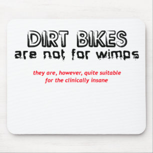 Klinisch Krankzinnig - Dirt Bike Motocross Muismat