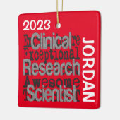 Klinisch Onderzoekswetenschapper Buitengewoon Keramisch Ornament (Links)