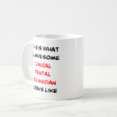 klinisch tandtechnicus, geweldige koffiemok (Voorkant links)