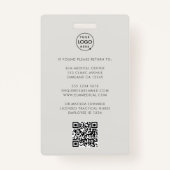 Klinisch Ziekenhuis Medisch Personeel Medewerker I Badge (Achterkant)