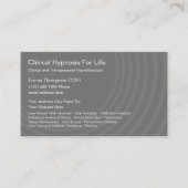 Klinische Hypnotist Hypnosis Services Visitekaartje (Voorkant)