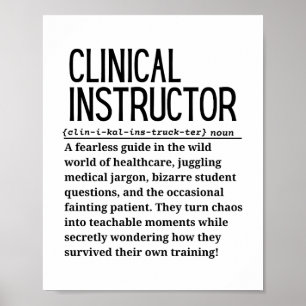 Klinische instructie poster