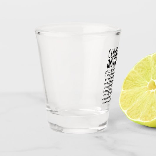 Klinische instructie shot glas (Links)