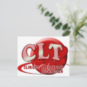 KLINISCHE LABORATORIUMTECHNISCHE SWOOSH-LOGO BRIEFKAART (Staand voorkant)