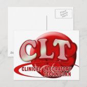 KLINISCHE LABORATORIUMTECHNISCHE SWOOSH-LOGO BRIEFKAART (Voorkant / Achterkant)