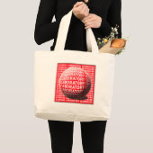 KLINISCHE LABORATORIUMTEKST VOOR SPEELBLOED GROTE TOTE BAG (Voorkant (product))