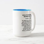 Klinische Nurse Health Informatics Nurse Specialis Tweekleurige Koffiemok (Voorkant rechts)