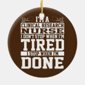 Klinische onderzoeken verpleegster Apparel Geweldi Keramisch Ornament (Achterkant)