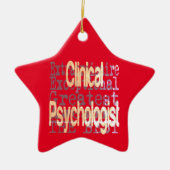 Klinische psycholoog Extraordinaire Keramisch Ornament (Voorkant)