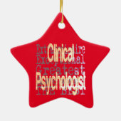 Klinische psycholoog Extraordinaire Keramisch Ornament (Achterkant)