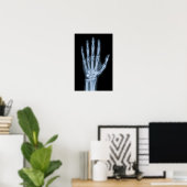 Klinische Röntgenfoto van een hand Poster (Thuiskantoor)