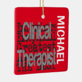 Klinische Therapie Extraordinaire CUSTOM Keramisch Ornament (Rechts)