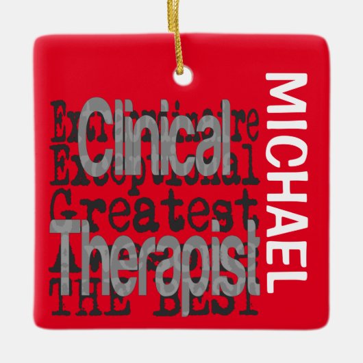 Klinische Therapie Extraordinaire CUSTOM Keramisch Ornament (Voorkant)