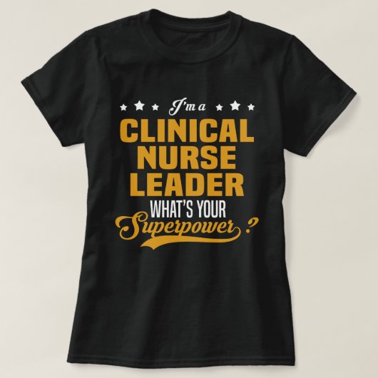 Klinische verpleegleider t-shirt (Design voorkant)