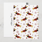 Klink allemaal de dashond weg feestdagenkaart (Voorkant / Achterkant)