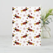 Klink allemaal de dashond weg feestdagenkaart (Staand voorkant)