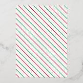 Klink en meng kerst bruiloftborrel folie uitnodiging (Achterkant)