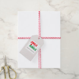 Klink en meng Kerst Huwelijksfeest Cadeaulabel