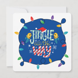 Klink helemaal de weg (voeg uw foto toe) feestdagenkaart