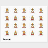 Klink helemaal door ronde sticker (Vel)