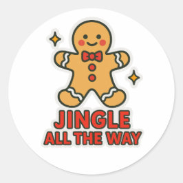 Klink helemaal door ronde sticker
