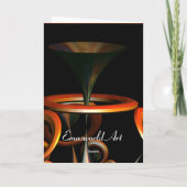 Klink het Wenskaart van Trompetten Kaart (Achterkant)