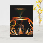 Klink het Wenskaart van Trompetten Kaart (Gele Bloem)