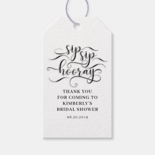 Klink Klink Hoera Bruiloftsborrel Cadeaulabel