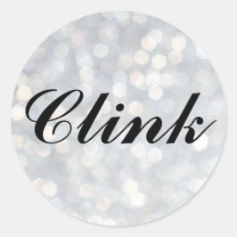 Klink naar Silver Champagne Bubbles Sticker