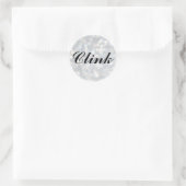 Klink naar Silver Champagne Bubbles Sticker (Tas)