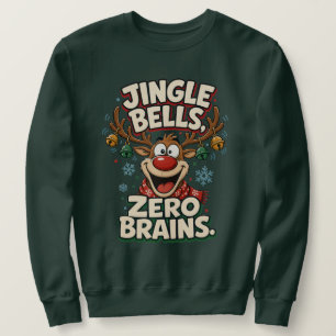 Klinkende Bellen Nul Hersens Grappig Kerst Rendier Trui