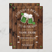 Klinkende Bier Verjaardagsfeest St Patricks Day Ho Kaart (Voorkant / Achterkant)