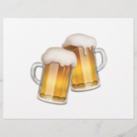 Klinkende Bierpullen - Emoji Flyer (Voorkant)