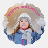 Klinkende Kerststol Feest Herinneringsornament Ornament Kaart (Achterkant)