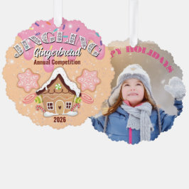 Klinkende Kerststol Feest Herinneringsornament Ornament Kaart