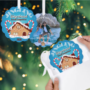 Klinkende Kerststol Feest Herinneringsornament Ornament Kaart