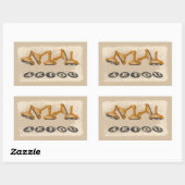 Klinkers AEIOU Engelse taal Grammatica Rechthoekige Sticker (Vel)