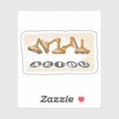 Klinkers AEIOU Engelse taal Grammatica Sticker (Vel)