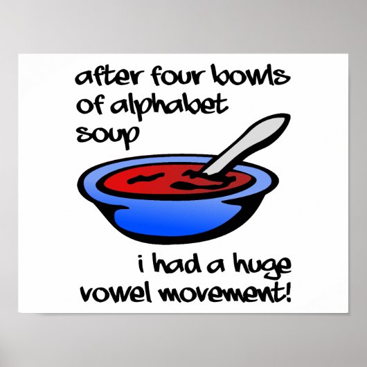 Klinkerverschuiving Grappige Poster (Voorkant)