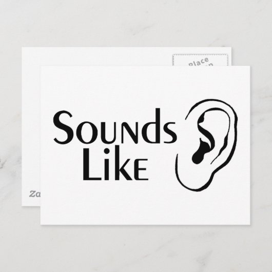 Klinkt als Charades Briefkaart (Voorkant / Achterkant)