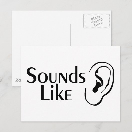 Klinkt als Charades Briefkaart (Voorkant / Achterkant)