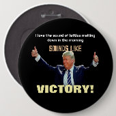 Klinkt als een overwinning! ronde button 6,0 cm (Voorkant /achterkant)