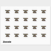 Klinkt als homo, ik doe mee Funny Pride Citaat Ronde Sticker (Vel)